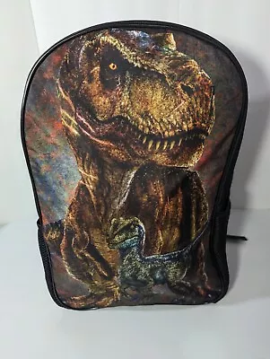 NEW - Kids Raptor T-Rex Dinosaur With Volcano Backpack Boys Bag Back Pack Black • $11.90