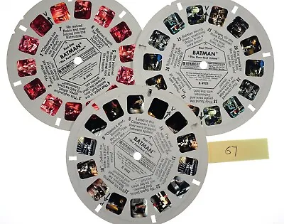 View-Master - BATMAN Purr-fect Crime - B4922 - 3-reel Set (2 Good Colors) - #67 • $9.95