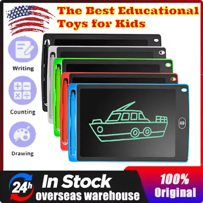 6.5/8.5  LCD Writing Board Drawing Tablet Kids Electronic Doodle Pad Magic Gifts • $5.61