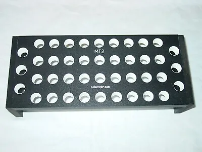 #2 Morse Taper Shank Drill Bit Bench-Top Storage Rack Stand MT2 2MT Set #ABX4 • $25.95