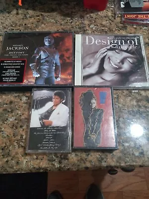 Michael Jackson History Box Set With Bonus Cassette And Janet Jackson Cd Cassett • $27.89