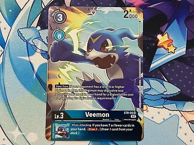 Veemon Alternate Art Foil - ST8-04 - NM - Digimon TCG • $5