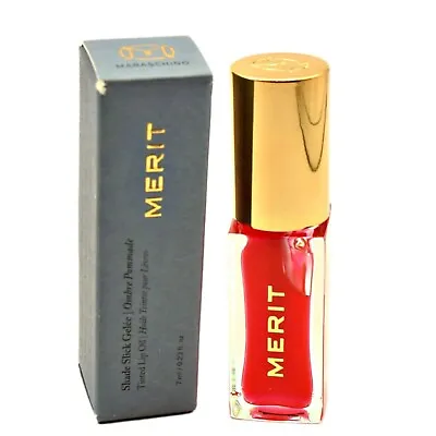 MERIT Shade Slick Gelée Sheer Tinted Lip Oil Maraschino • $59.96