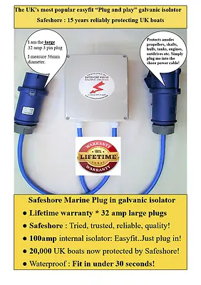 The Ultimate Galvanic Isolator For Your Boat Or Yacht ; Install In 30 Seconds! • £125