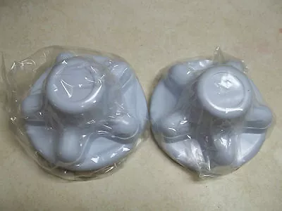 (2) White Trailer Wheel Hub Cap Covers 5 Lug 5 X 4.5  Pattern Cargocamper • $13.99