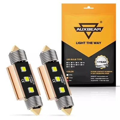 AUXBEAM LED 39MM 3423 6411 DE3425 C5W Dome/Map/Trunk Interior Light Bulbs Bright • $8.99