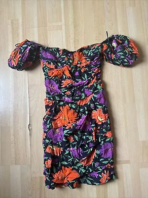 Zara Floral Mini Dress Xs • $12