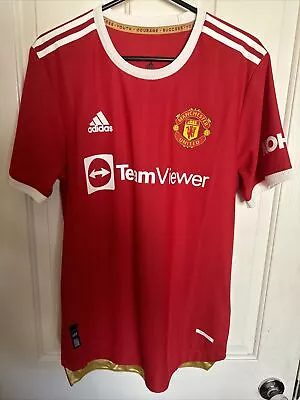 Adidas Manchester United 21/22 Home Authentic Men's Jersey - Medium- Rashford 10 • $30