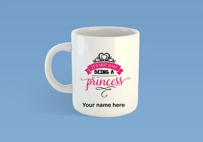 £2.89 • Buy Its Not Easy Being A Princess Mug Custom Text Name And Pictures Gift Image Logo