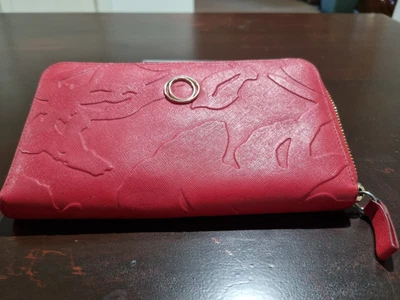 $25 • Buy OROTON Zip-around Leather Wallet -  19cm Wide