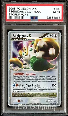 PSA 9 MINT Regigigas Lv.X 100/100 HOLO RARE Stormfront Pokemon Card 865 • $119.99