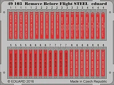 Eduard-Models 1/48 Aircraft- Remove Before Flight Steel (Painted) - #49103 • $7.06