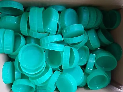 200 Green Plastic Milk Bottle Tops Lids Caps (Kids Art Craft School) • £3.50