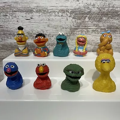 Vintage Applause Sesame Street Finger Puppets Muppet (Set Of 9) • $39.99