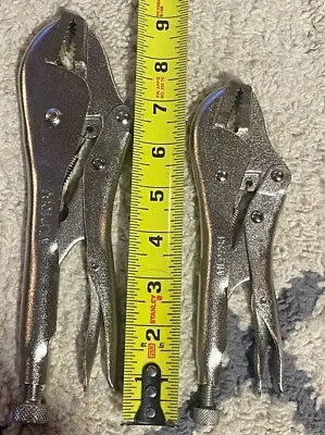 2 Pc New Mac Tools Locking Straight Jaw Plier Set • $48.50