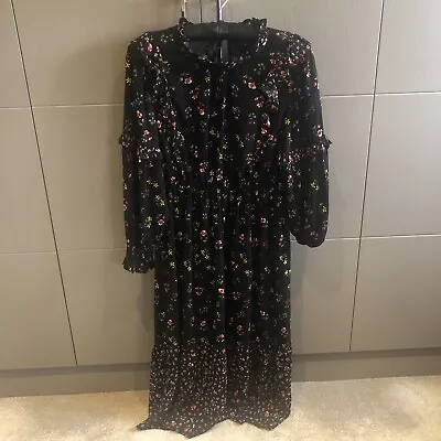 Marks And Spencer Floral Dress 16 Short • £10