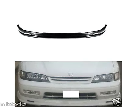 For 94 95 Honda Accord Mugen Style Pu Black Add-on Front Bumper Lip Spoiler Chin • $82.88