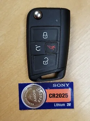 Genuine OEM 4 Button 2018-20 Volkswagen Flip Key Remote - 5G6959752BG NBGFS125C5 • $8.95