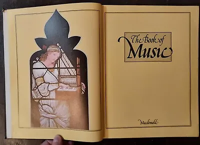 THE BOOK OF MUSIC 1977 Hardcover Macdonald Educational Ltd. London UK FREE SHIP • $7