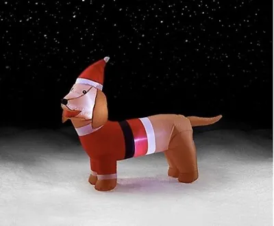 Christmas Dachshund Wiener Dog In Santa Suit Inflatable • $25.99