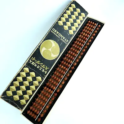 Japanese Antique Wooden Abacus Rare 27 Digits Tomoe Soroban1950 Mint Of Old Age • $89