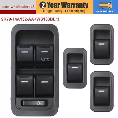 Master & 3 Single Window Switch For Ford Territory SX SY SZ Illuminated 04-2014 • $50.59