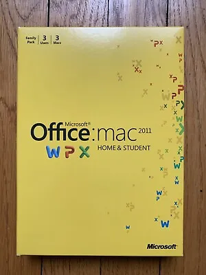 MS Microsoft Office MAC 2011 Home And Student Family Pack Full Retail Box Key • $24.99