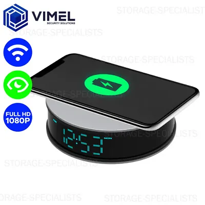 $230 • Buy WIFI Alarm Security Clock Camera Mobile Phone Wireless Charger LIVE VIEW Alarm