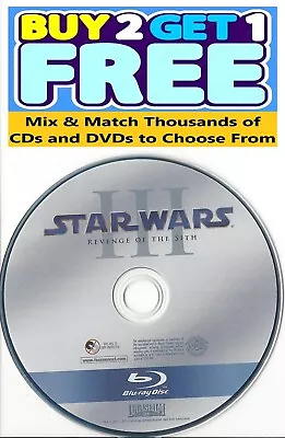 Star Wars: Episode III: Revenge Of The Sith (Blu-ray) Complete Saga Replacement • $4.99