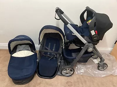 Graco Evo Avant -Travel System BUNDLE- 4 Piece ✅ Car Seat✅Pram/pushchair ✅ Cot.. • £135