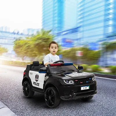 $284.69 • Buy 112V Kids Police Ride On Car Electric Cars 2.4G Remote Control LED Flashing S7
