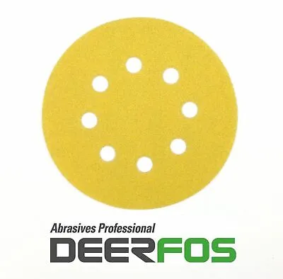 125mm 5  Sanding Discs Orbital Sandpaper Hook & Loop Pads Metabo Bosch Etc.CA331 • £3.40