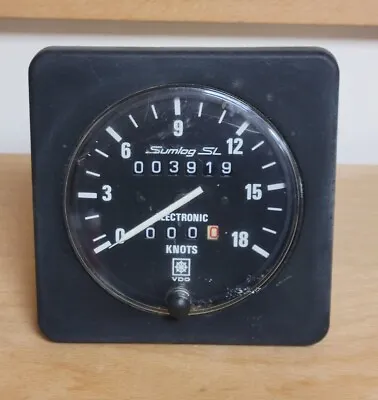 VTG VDO 439-201 Sumlog SL 18 Knot Boat Speedometer Indicator Display  /w BEZEL • $64.99