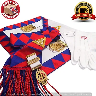 New Masonic Royal Arch Companions Apron Sash Jewel & Gloves RA Chapter Regalia • £58.99