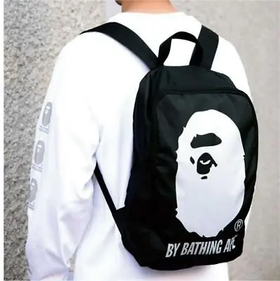 A Bathing Ape BAPE Backpack Bag MOOK Appendix Black 39 X 27 X 10cm • $132.92