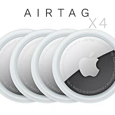 Apple Air Tagx4 Key Finder Bluetooth Tracker Built-In Speaker-NEW Sealed AirTag • £119.99