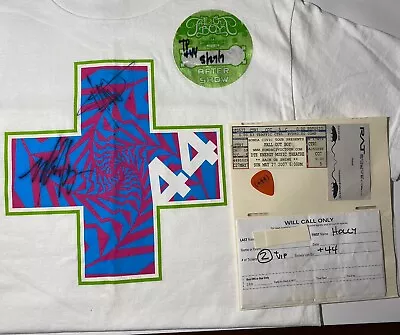 NEW ITEMS! Honda Civic Tour (DETROIT) Tshirt Autograph +44 Mark Hoppus Plus 44 • £40.21