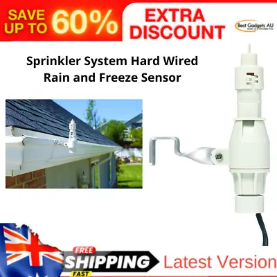 57069 Sprinkler System Hard Wired Rain And Freeze Sensor Easy One-Step Rain • $48.27