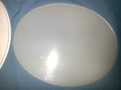 1 OPAQUE NUMBER PLATE 9 X 11 TRANSLUCENT OVAL MOTOCROSS KAWASAKI KX VINTAGE MX 1 • $11.99