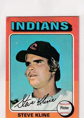 1975 Topps Steve Kline Cleveland Indians #639 (review Pics) (vg-ex) (aa)-205 • $3.97