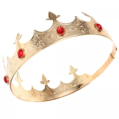  Tiara Prince Costume For Men King Crown Adult European And American • £10.82