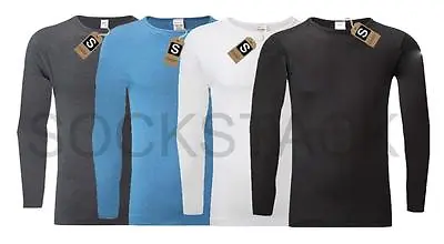 Men's Thermal Long Sleeve Top Warm Underwear Baselayer S M L XL XXL Thermals • £5.99