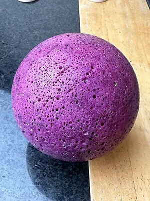 Big Ruby Honeycomb Sphere Crystal Ball 8cm 728g UV Reactive R3 • £57.99