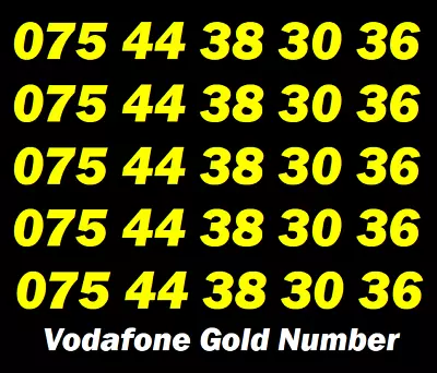 O2 Gold Easy Mobile Number Vip Sim Card Memorable Business Phone Golden Platinum • £19.99