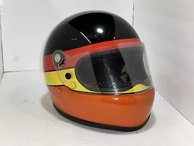 Vintage RARE Bell Star Helmet With Stripes Comes With Face Shield!! • $925