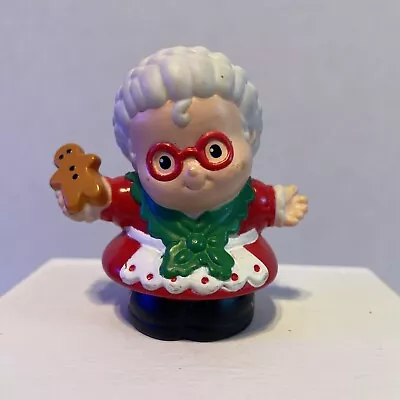 Fisher-Price Little People Christmas Mrs Santa Claus W/ Gingerbread Cookie 01 • $9.99