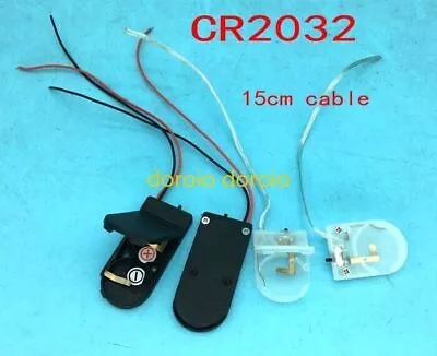 CR2032 3V/6V Button Coin Cell Battery Holder Case Box With On-Off Switch 15cm • £47.66