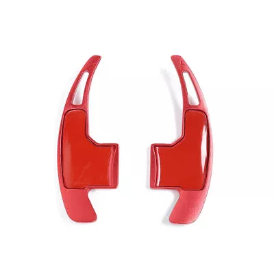 Red Steering Wheel Extended Paddle Shifter Trim For Ford Mustang 15+ Accessories • $51.77