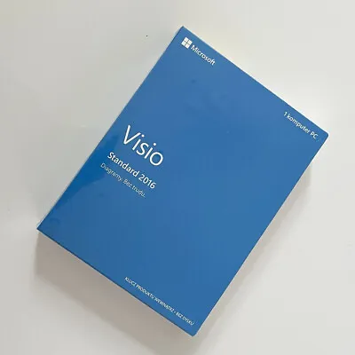 Microsoft Visio 2016 Standard Original (EN/PL/CZ/SK) New And Sealed • £129