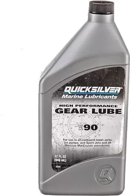 Quicksilver 858064Q01 SAE 90 High Performance Gear Lube  32 Oz • $21.29